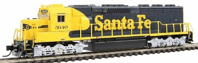 Intermountain Railway 69551 N Scale EMD SD45-2 - Standard DC -- Santa Fe (Warbonnet, blue, yellow)