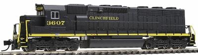 Intermountain Railway 69557 N Scale EMD SD45-2 - Standard DC -- Clinchfield (black, yellow)