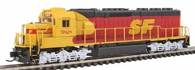 Intermountain Railway 69568 N Scale EMD SD45-2 - Standard DC -- Santa Fe (SPSF Merger Scheme, red, yellow, black)