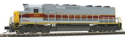 Intermountain Railway 69591 N Scale EMD SD45-2 - Standard DC -- Erie Lackawanna (gray, maroon, black, yellow)