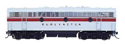 Intermountain Railway 69707 N Scale EMD F7B - Standard DC -- Chicago, Burlington & Quincy (gray)