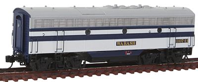 Intermountain Railway 69716 N Scale EMD F7B - Standard DC -- Wabash (blue, white, gray)