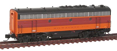 Intermountain Railway 69750 N Scale EMD F7B - Standard DC -- Milwaukee Road (orange, maroon)