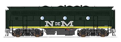 Intermountain Railway 69767 N Scale EMD F7B - Standard DC -- Nacionales de Mexico (orange, green, silver, yellow)