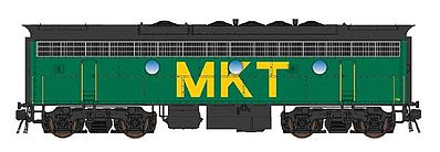 Intermountain Railway 69792 N Scale EMD F7B - Standard DC -- Missouri-Kansas-Texas (green, yellow, black)