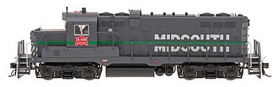 Intermountain Railway 698010 N Scale Paducah GP10 - Standard DC -- Arkansas-Oklahoma (ex-Midsouth, gray, white, green, red)