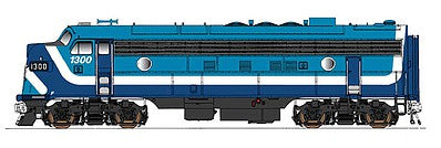 Intermountain Railway 699103 N Scale EMD FP7 Phase I - Standard DC -- Commission de Transport Montreal CTCUM (2-tone blue, white)