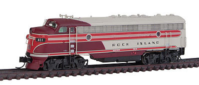 Intermountain Railway 69913 N Scale EMD FP7 Phase I - Standard DC -- Rock Island (As-Delivered; silver, maroon, gray, red)