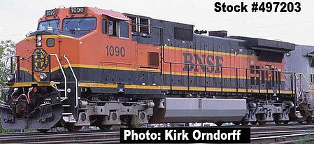 Intermountain Railway 699203D N Scale GE C44-9W - DCC -- Burlington Northern Santa Fe (H1, green, orange, yellow)