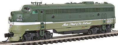 Intermountain Railway 69933 N Scale EMD FP7 Phase I - Standard DC -- Northern Pacific (Loewy Two-Tone Green)