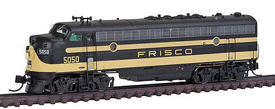 Intermountain Railway 69945 N Scale EMD FP7 Phase I - Standard DC -- St. Louis - San Francisco (Frisco; black, yellow)