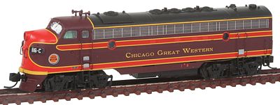 Intermountain Railway 69947 N Scale EMD FP7 Phase I - Standard DC -- Chicago Great Western (maroon, red)