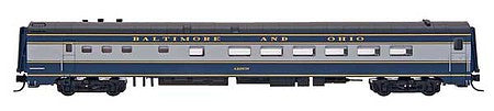 Intermountain Railway 7014 N Scale Centralia Car Shops Eastern Diner w/Interior Light - Ready to Run -- Baltimore & Ohio (blue, gray)