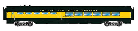 Intermountain Railway 7060 N Scale Western Diner - Ready to Run - Centralia Car Shops -- Chicago & North Western Cedar River (green, yellow)