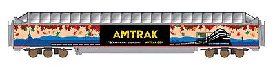 Intermountain Railway 7108 N Scale P-S Superdome Smooth-Side Full-Length Dome - Ready to Run -- Amtrak #10031 "Ocean View" (2000s Fall Foliage Wrap; orange, tan, blue, black)