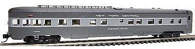 Intermountain Railway 7501 N Scale 2-1-1 Observation-Buffet-Lounge - Ready to Run -- New York Central - 1946 Post-War (2-Tone Gray)