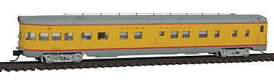 Intermountain Railway 7513 N Scale 2-1-1 Observation-Buffet-Lounge - Ready to Run -- Union Pacific (Armour Yellow, gray)