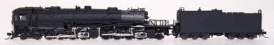 Intermountain Railway 79001 N Scale AC-12 4-8-8-2 Cab Forward - Standard DC -- Painted, Unlettered (black)