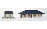 Intermountain Railway 84505 HO Scale Laser-Works Kit: Passenger Depot w/Small Freight House -- (8 x 4 x 2.75") (3.5 x 2.25 x 2.5")