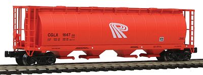 Intermountain Railway 85219 Z Scale 59' 4-Bay Cylindrical Covered Hopper w/Round Hatches - Ready to Run -- Potash Corporation (Salmon, P Logo w/o Company Name)