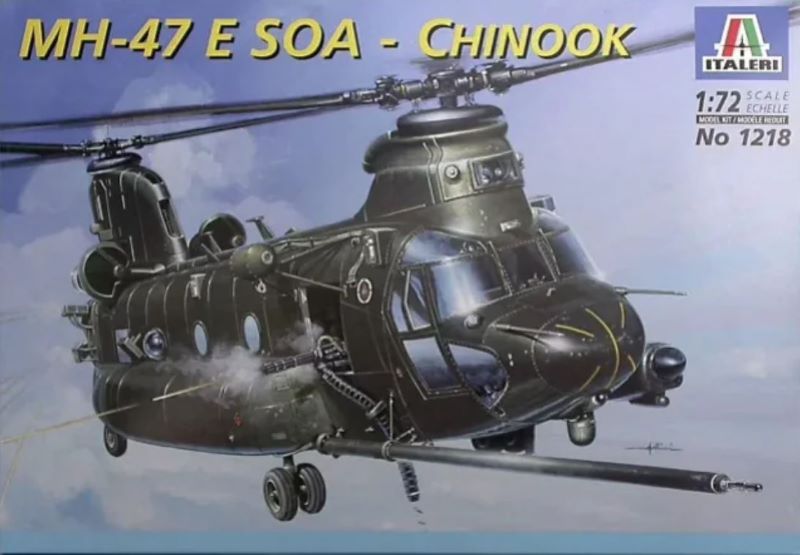 Italeri 1218 1/72 MH47 E SOA Chinook Attack Helicopter