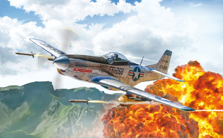 Italeri 1452 1/72 F51D Mustang Fighter Korean War