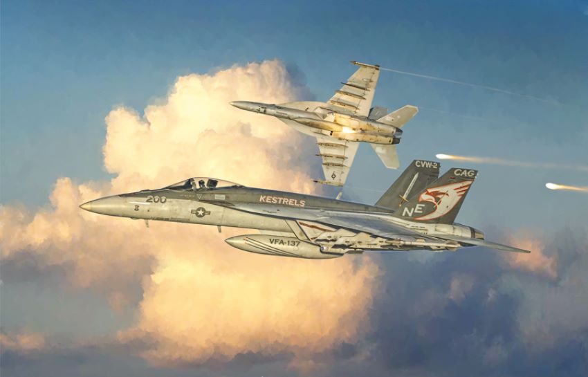 Italeri 2791 1/48 F/A18E Super Hornet Fighter