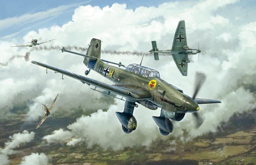Italeri 2807 1/48 Junkers Ju87B Stuka 2-Seater Dive Bomber/Attacker Battle of Britain 80th Anniversary