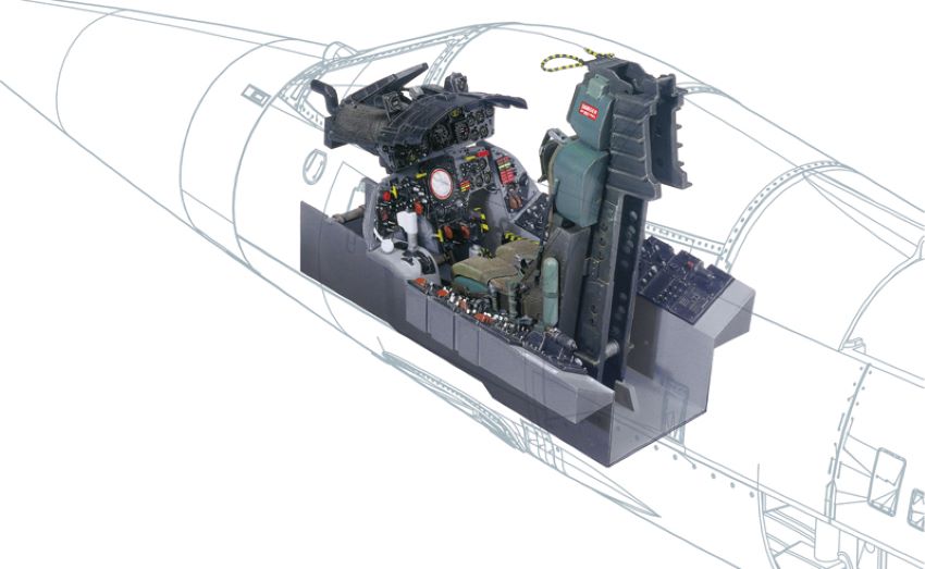 Italeri 2991 1/12 F104G Starfighter Cockpit