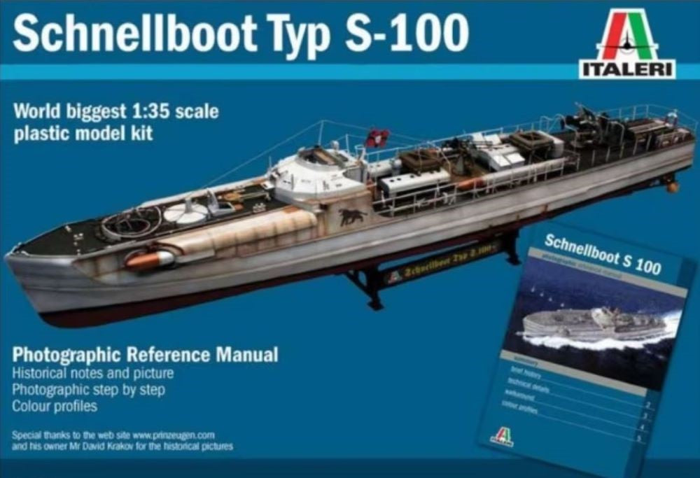 Italeri 5603 1/35 WWII Schnellboot Type S100 Military Boat