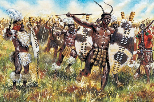 Italeri 6051 1/72 Zulu War: Zulu Warriors (48) (D)