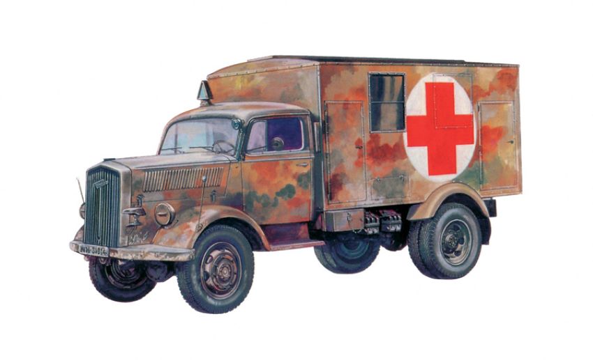 Italeri 7055 1/72 Kfz 305 Military Ambulance Truck