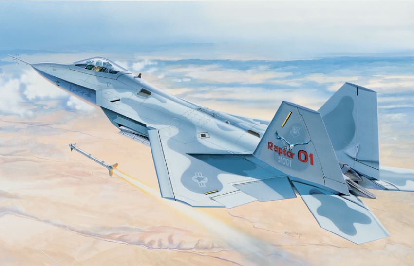 Italeri 850 1/48 F22 Raptor Fighter