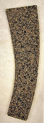 Itty Bitty Lines 1348 N Scale Precut Cork Roadbed Section 2-Pack -- Left Hand #6 Curved Turnout (9 & 12" Radii)
