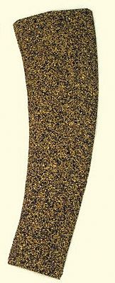 Itty Bitty Lines 1508 HO Scale Precut Turnout Cork Roadbed Pad -- For #6 Left Hand Curved Turnout