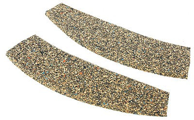 Itty Bitty Lines 4001 Z Scale Cork Roadbed Precut Switch Pad -- 1 Each Curved Right & Left