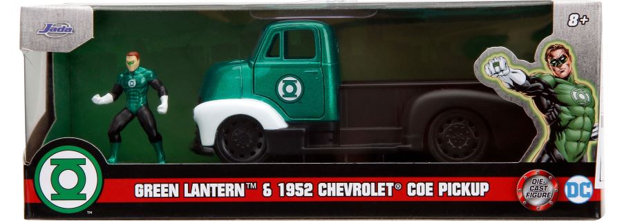 Jada 33093 1/32 DC Comics 1952 Chevrolet COE Pickup Truck w/Green Lantern Figure