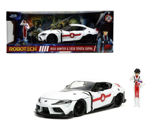 Jada 33685 1/24 Robotech 2020 Toyota Supra Car w/Rick Hunter Figure