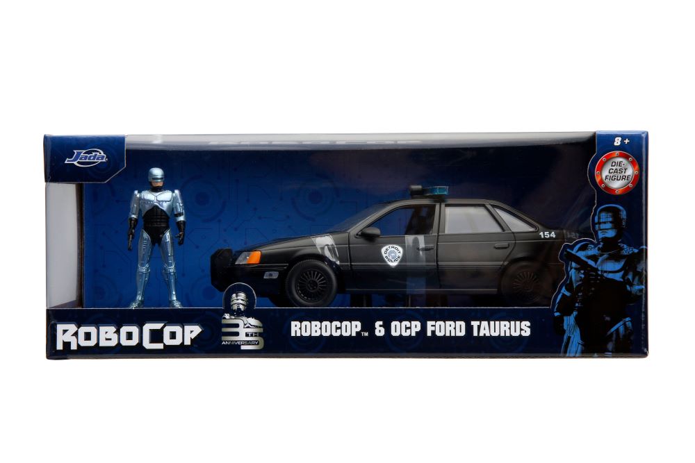 Jada 33743 1/24 RoboCop 35th Anniversary OCP Ford Taurus Police Car w/RoboCop Figure