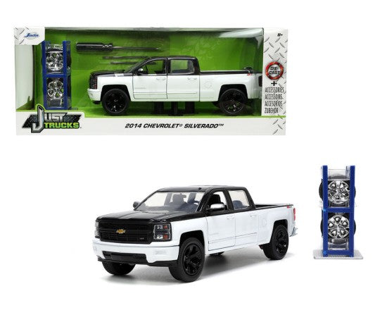 Jada 33850 1/24 2014 Chevrolet Silverado Pickup Truck w/Extra Tires & Rack