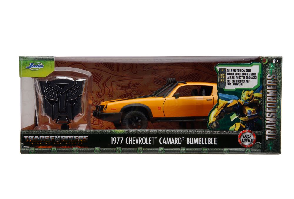 Jada 34263 1/24 Transformers Rise of the Beasts 1977 Chevrolet Camaro Bumblebee