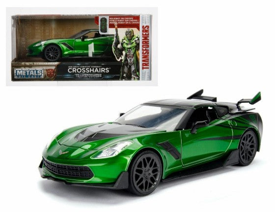 Jada 98499 1/24 Transformers The Last Knight 2016 Chevy Corvette Stingray Crosshairs Car