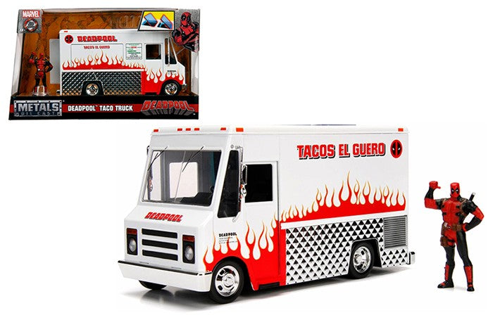 Jada 99730 1/24 Deadpool Taco Food Truck w/Deadpool Figure