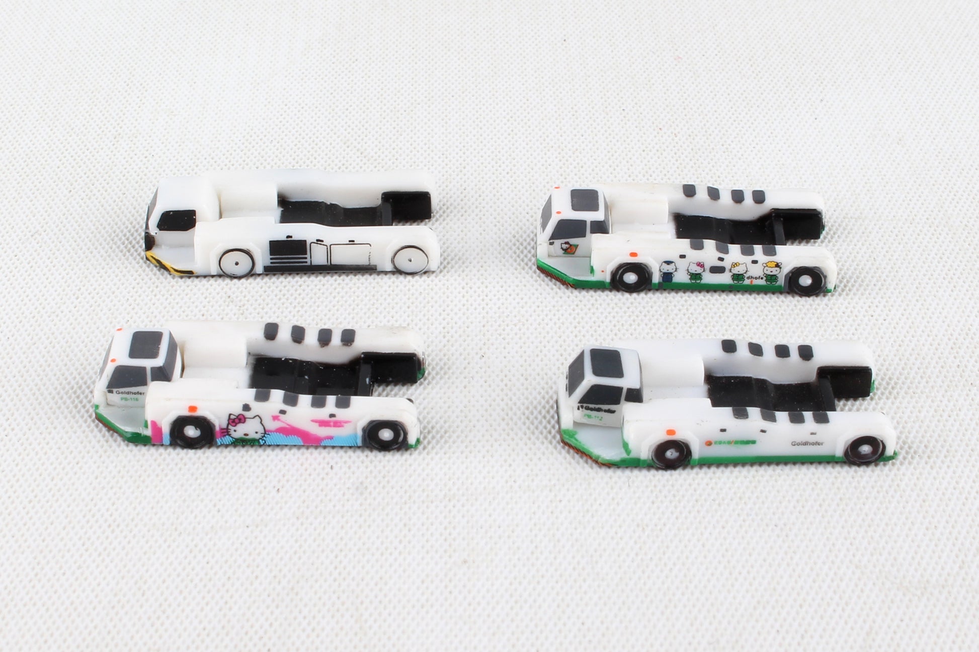 JC Wings JC4GSE002 Jcwings Push Back Tug 4 Pack 1Eva,1Evakitty,1Evapink,1Blank