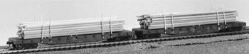 Jaeger Products 2300 HO Scale Utility Pole Load Kit -- Natural