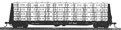 Jaeger Products 4100 HO Scale 60' Flat Car Lumber Load Kit -- Canadian Forest Products