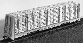 Jaeger Products 5000 HO Scale 60' Flat Car Lumber Load Kit -- Publishers Forest Products