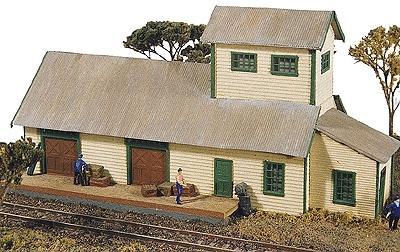 JL Innovative 120 N Scale Hubermill Warehouse -- Kit