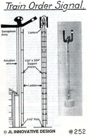 JL Innovative 252 HO Non-Operating Train Order Signal