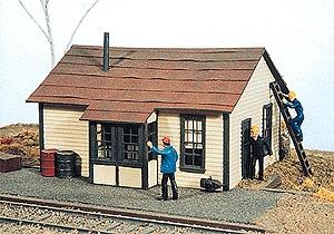 JL Innovative 271 HO Scale McDougall Telegraph Office -- 3-1/4 x 2-7/8 x 2-1/8" 8.1 x 2.7 x 5.3cm